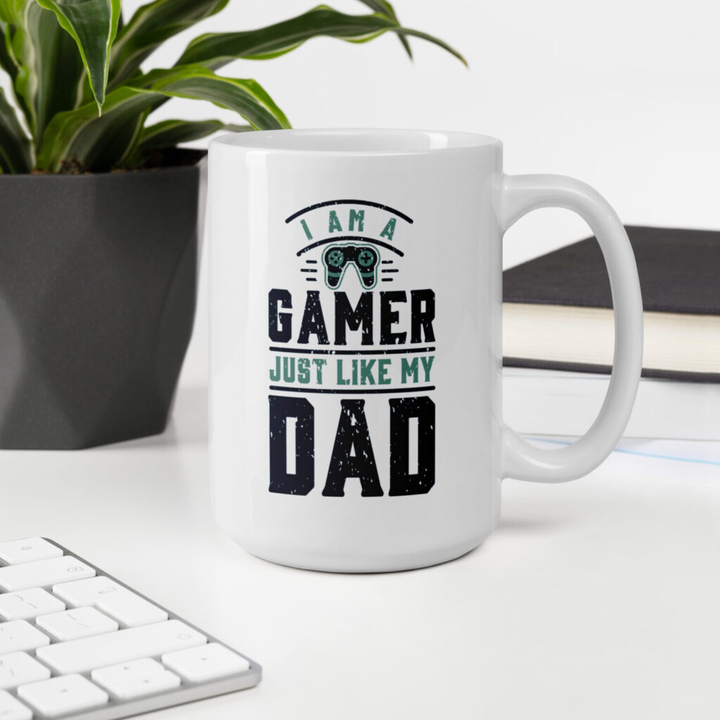 I Am A Gamer, White Glossy Mug